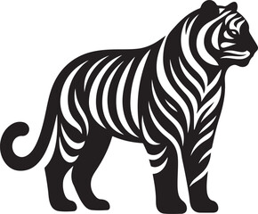 Majestic Tiger Vector Illustration