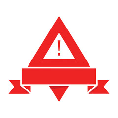 Red Alert Banner Design Left Aligned