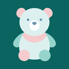 Obraz premium Teddy Bear Logo for Children's Fashion