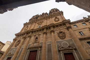 Obraz premium Facade of the Iglesia La Clerecía catholic church in Salamanca Spain