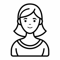 vector illustration of a girl