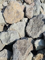 background texture, a collection of natural stones for buildings