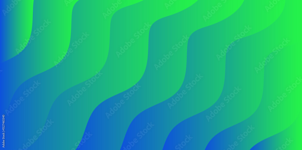 Poster Abstract gradient background with undulating wave-like patterns in shades of blue. Smooth, flowing, vertical wavy lines. Calm, modern, and visually pleasing, with a strong aquatic and futuristic feel.