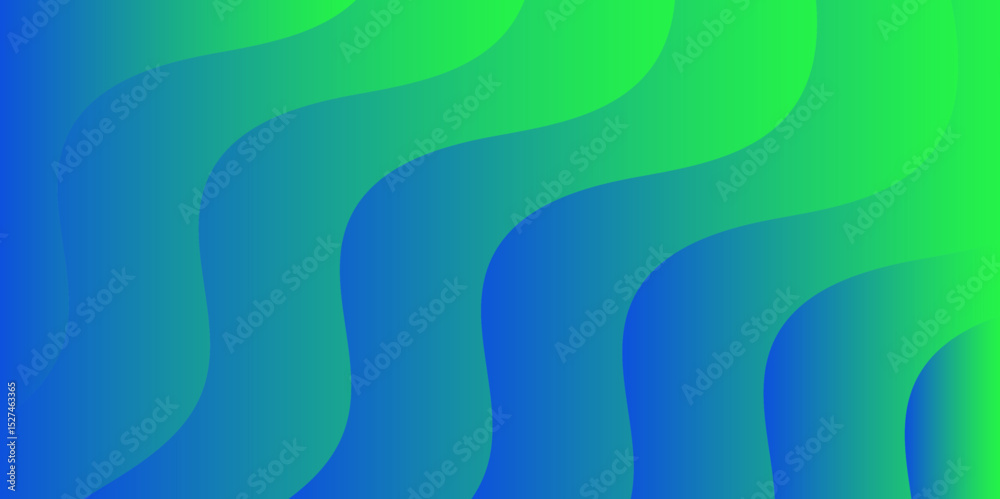 Fototapete Abstract gradient background with undulating wave-like patterns in shades of blue. Smooth, flowing, vertical wavy lines. Calm, modern, and visually pleasing, with a strong aquatic and futuristic feel.