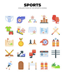Collection of 25 Sport Icons. Soccer. Boxing. Fitness. and More