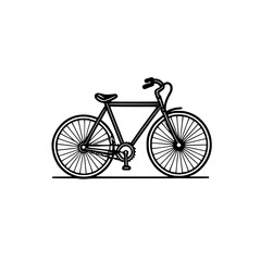 Fototapeta premium Urban Motion: Sleek Bicycle Vector Illustrations