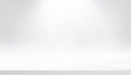 Clean White Studio Background Spotlight Product Photography Display.