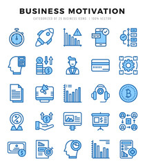 icons set. Business Motivation for web. app. vector illustration.