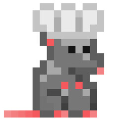 I'm wearing a pixel chef hat. 