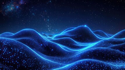 Neon glowing lines background with high-speed motion, futuristic design for modern tech themes.