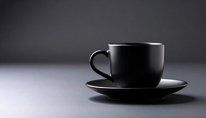 Obraz premium Black Coffee on the empty space background.