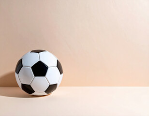 Ball on the empty space background.