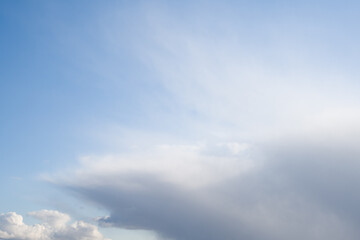 Blue Sky with Dramatic Cloud Formation
