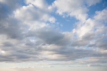 Cloudy Sky: Blue and White Cloudscape