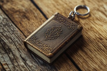 Fototapeta premium keychain with miniature book
