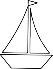 sailing boat for sightseeing, fishing, playing on the beach and the beautiful sea