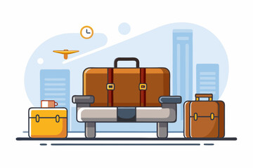 luxury airport lounge icon leather seats