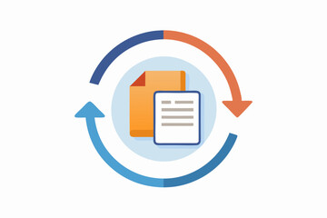 revision cycle icon circular arrows file v