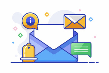 email conversation icon open envelope