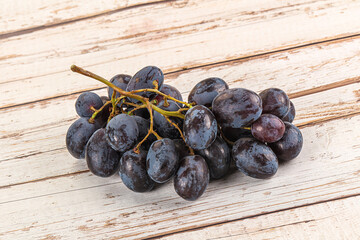 Blue juicy sweet ripe Grape bunch