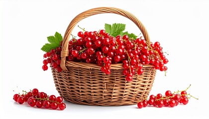 red currants in basket
