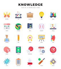 icons set. Knowledge for web. app. vector illustration.