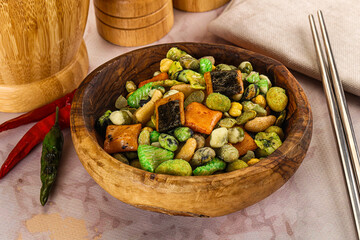Japanese snack - Wasabi endo arare cracker