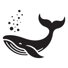 Majestic Whale Vector Illustration