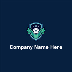Shield soccer ball logo