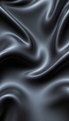 Fototapeta premium Smooth Black Satin Fabric Textured Background for Design Projects