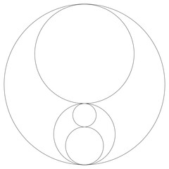 Golden Ratio, Phi, Fibonacci Sequence Illustration, Mathematical, Architectural Pattern, Sacred Geometry Clipart