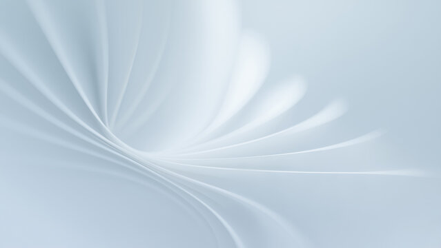 White Abstract Background With Flowing Lines