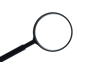 ia generated. magnifying glass isolated