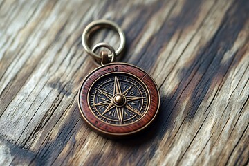 campass shaped keychain