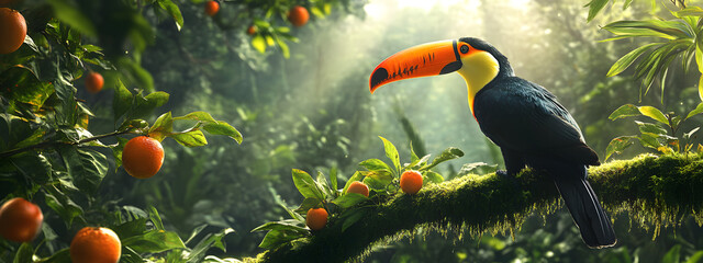 Fototapeta premium Tropical Toucan Perch
