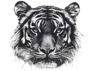 tiger head vector
