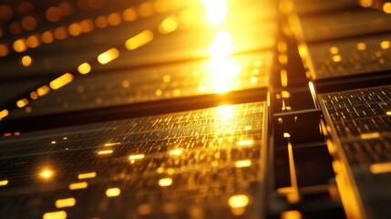 Aerial shot of a sugarcane farm with solar panels, a large water tank, and well-maintained irrigation systems