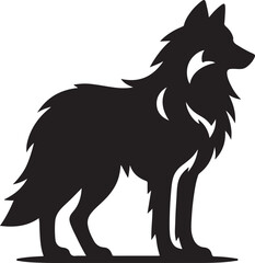 Majestic Wolf Vector Illustration
