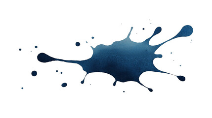 Colored Watercolor Blot Isolated on White Background