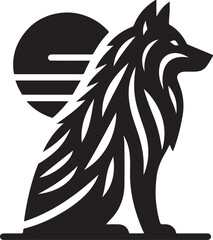 Majestic Wolf Vector Illustration
