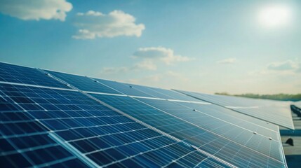 Aerial shot of a sugarcane farm with solar panels, a large water tank, and well-maintained irrigation systems