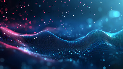 Technology Particle Abstract Background