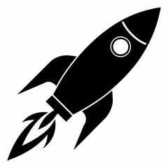 Human resources rocket vector icon