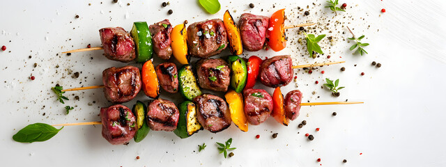 Raw Grill Skewers with Herbs