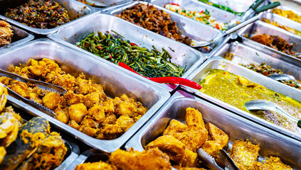 Street food sold at Jalan Alor market, Kuala Lumpur, Malaysia