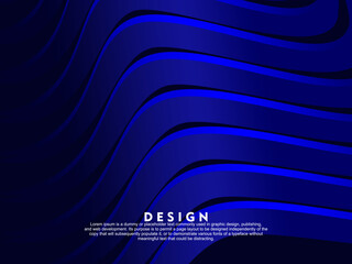 Premium background design with dark blue luxury motif. Vector horizontal template, for digital luxury business banner, contemporary formal invitation, luxury voucher, gift certificate, etc.