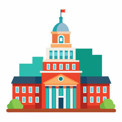 Fototapeta premium vector illustration of church