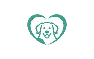 Heart and Dog Logo