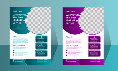 A bundle of 10 different colors a4 flyer template, modern business flyer template, abstract business flyer and creative design, IT company flyer and editable vector template design perfect business.