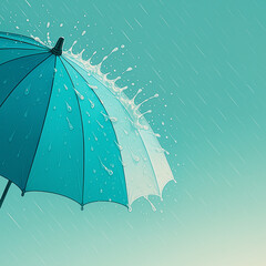 雨をはじく傘の防水力と美しさ